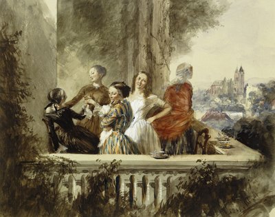 Venku, 1852 od Adolph Menzel