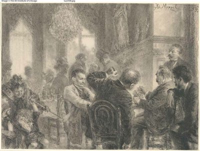 Karetní hra od Adolph Menzel