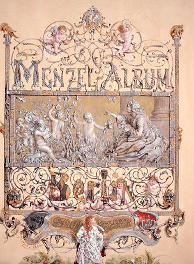 Titulní strana z Menzelova alba, 1868 od Adolph Menzel
