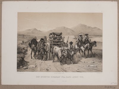 Cesta dona Quijota z druhého vlaku domů. od Johan Adolph Kittendorff