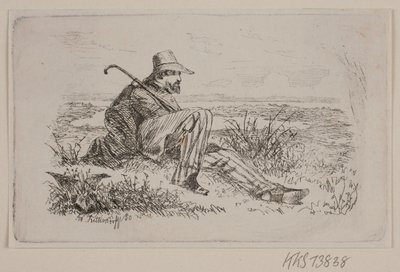 Sedící chodec od Johan Adolph Kittendorff