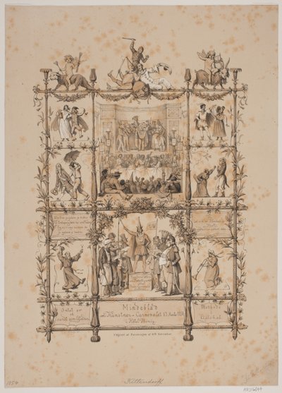 Pamětní časopis o uměleckém karnevalu 3. března 1854 od Johan Adolph Kittendorff