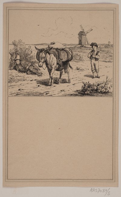 Osel. Ne. 4 v Chr. Winther a M. Rørbye, "25 obrázků pro malé děti" od Johan Adolph Kittendorff