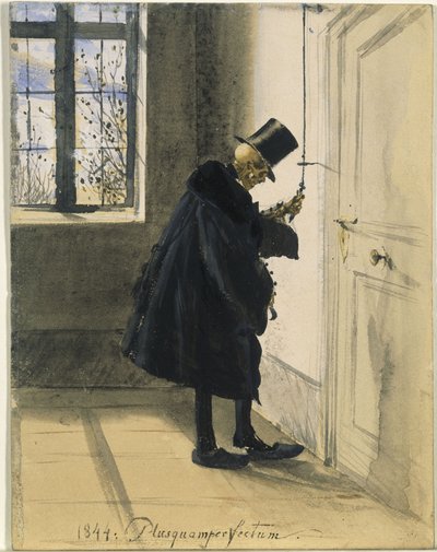 Smrt jako nezvaný host. 1844: plusquamperfectum od Adolph Menzel