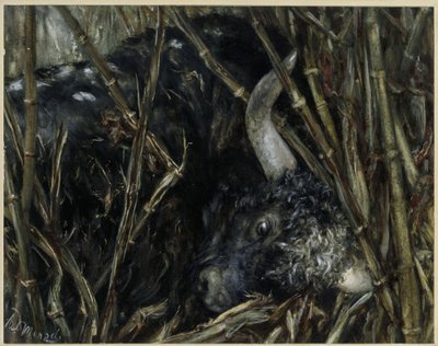 Jak býk v bambusu. Z „Dětského alba“ od Adolph Menzel