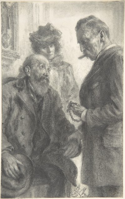 Lékař a pacient od Adolph Menzel