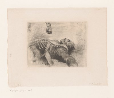 mrtvý husar od Adolph Menzel