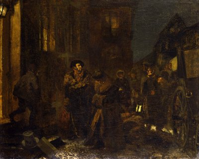 Zastávka na cestě od Adolph Menzel