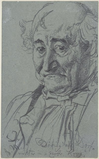 Heinrich von Kleist, Rozbitý džbán: Herec Theodor Döring v roli vesnického soudce Adama od Adolph Menzel