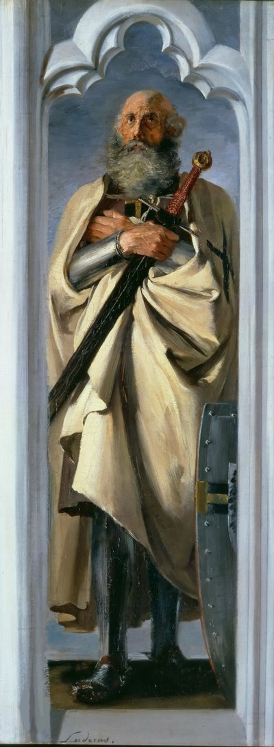 Luther Luder z Brunswicku, velmistr Řádu německých rytířů, 1846. od Adolph Menzel
