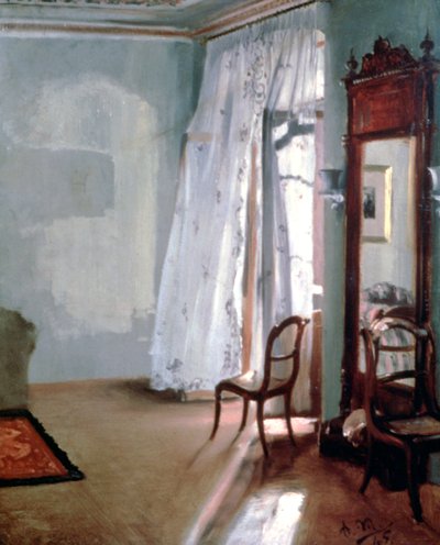 Pokoj s balkonem, 1845 od Adolph Menzel