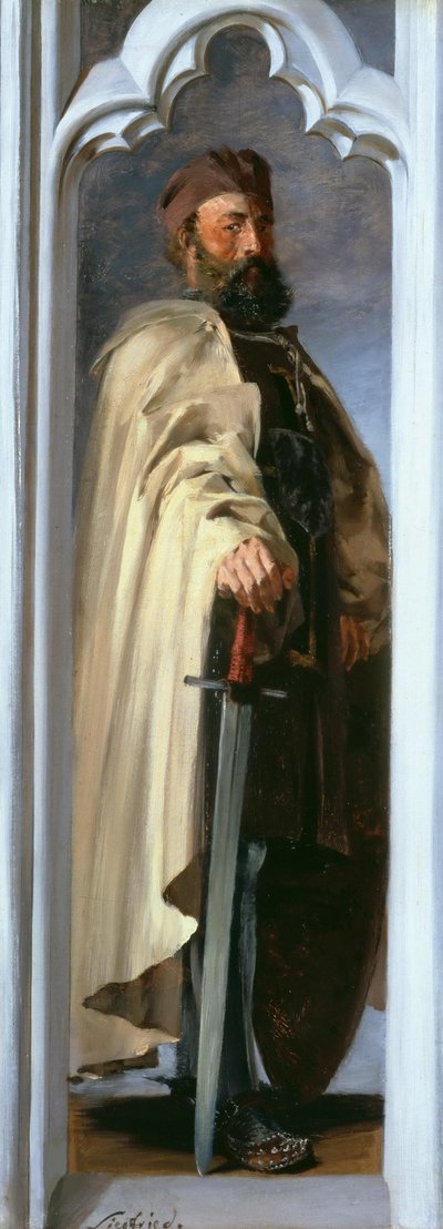 Siegfried von Feuchtwangen, velmistr Řádu německých rytířů, 1846. od Adolph Menzel