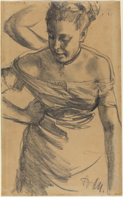 Studie ženy od Adolph Menzel