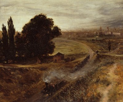 Železnice Berlín-Potsdam, 1847 od Adolph Menzel