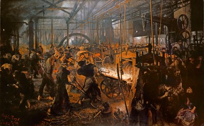 Válcovna železa od Adolph Menzel