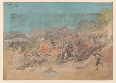 Bitva u Peach Tree Creek, Georgia, 20. července 1864 od Adolph Metzner
