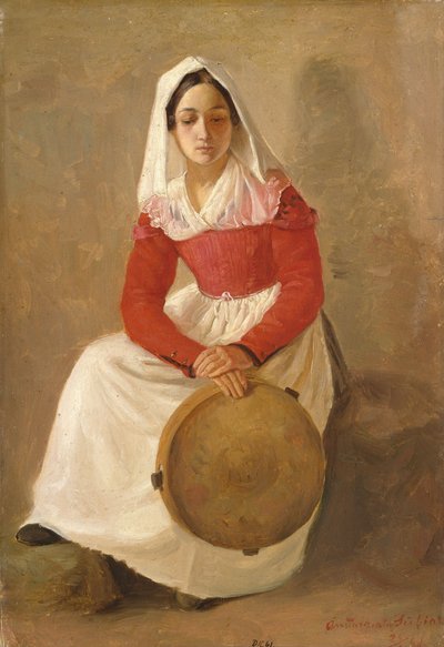 Žena jménem Anunziata ze Subiaca od Adolph Tidemand