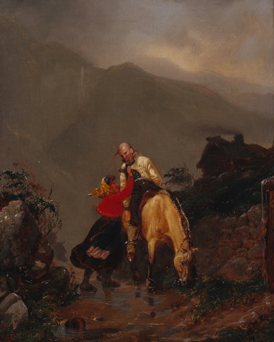 Z kostela od Adolph Tidemand