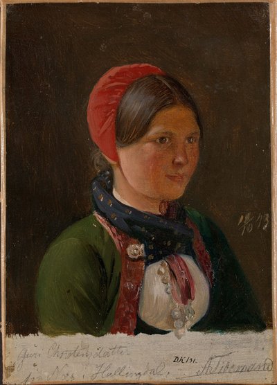 Dívka z Hallingdalu od Adolph Tidemand