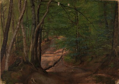 Lesní cesta od Adolph Tidemand