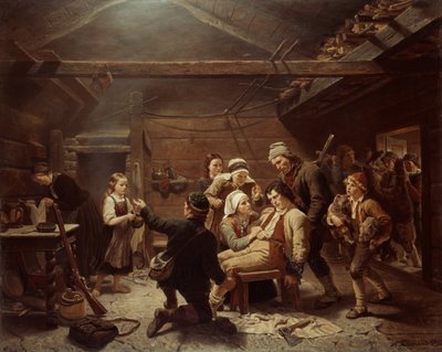 Lovci medvědů se vrací domů od Adolph Tidemand