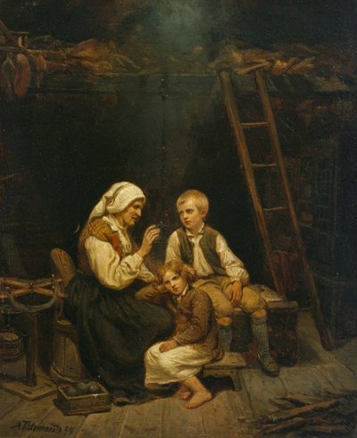 Pohádka, příběh babičky od Adolph Tidemand