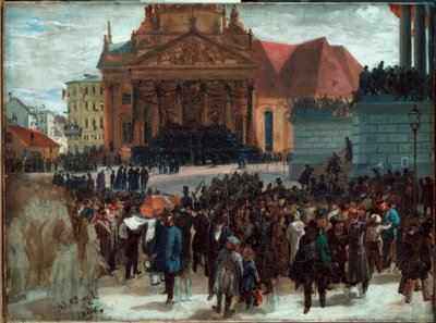 Rozložení těch, kteří zemřeli v březnu od Adolph Menzel