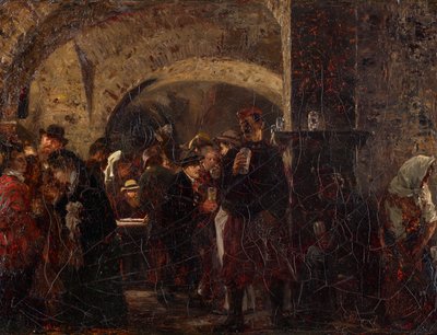 Esterházykeller ve Vídni od Adolph Menzel