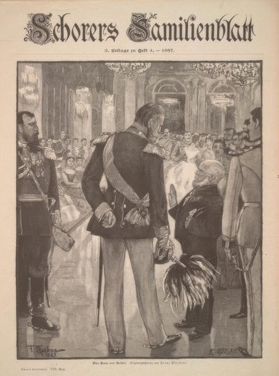 Scéna ze soudního plesu od Adolph Menzel