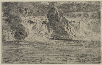 Rýnské vodopády v Schaffhausenu od Adolph Menzel
