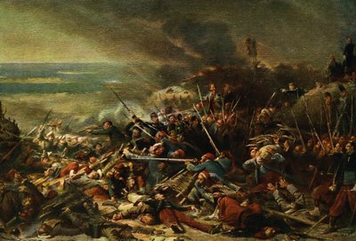"La Prise de Malakoff" (Přepadení Malakoffu) (tisk) od Adolphe (after) Yvon