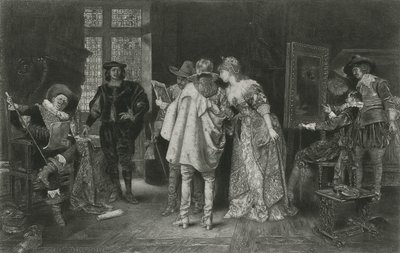 Závěsný od Adolphe Alexandre (after) Lesrel