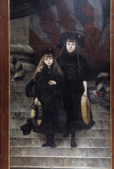 Alsasko a Lotrinsko, obraz A.A. Lesrel od Adolphe Alexandre Lesrel
