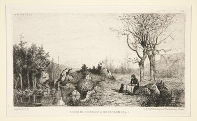 Břehy potoka v Rossilon (Ain) od Adolphe Appian