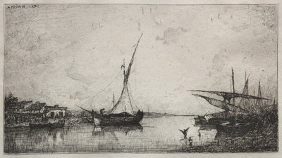 Kanál na Martiques od Adolphe Appian