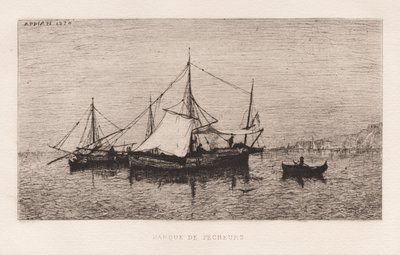 Rybářská loď/pobřežní loď (italské pobřeží) od Adolphe Appian