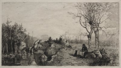 Pobřeží potoka v Rossillon od Adolphe Appian