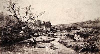 Pramen řeky Albarine od Adolphe Appian