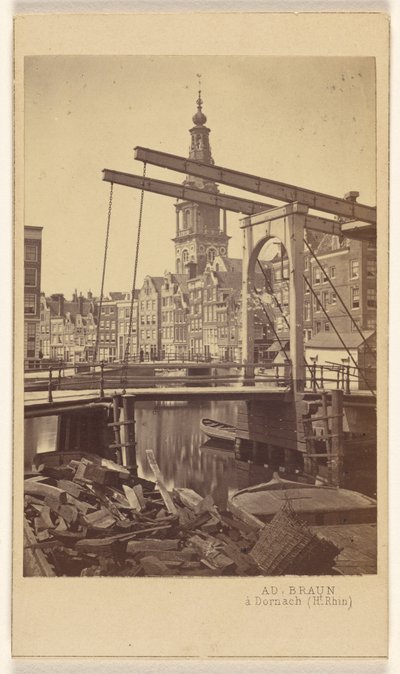 Amsterdam. Quai Raamgracht. od Adolphe Braun
