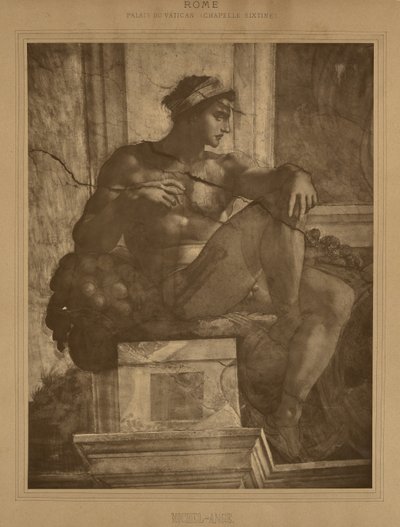 Řím - Vatikánský palác, Sixtinská kaple, Michelangelo od Adolphe Braun