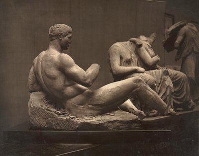 Sochy z Parthenonu, Britské muzeum, c. 70. léta 19. století. od Adolphe Braun
