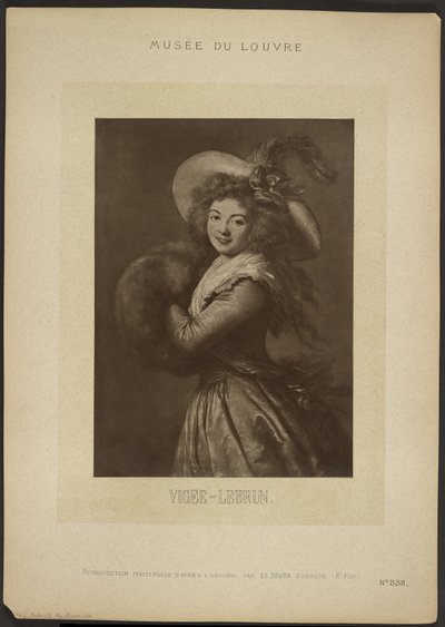 [Autoportrét od Vigee-Lebruna, Louvre] od Adolphe Braun