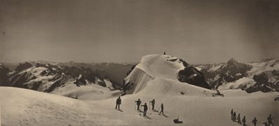 Vrchol hory Titlis, Švýcarsko od Adolphe Braun