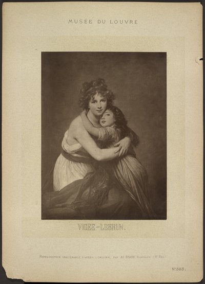[„Umělkyně a její dcera“, autor: Vigee-Lebrun, Musée du Louvre] od Adolphe Braun