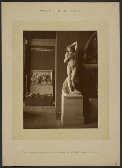 [Umírající otrok od Michelangela, Musée du Louvre] od Adolphe Braun