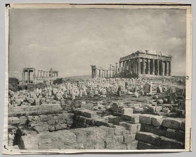 Pohled na Parthenon od Adolphe Braun and Co.