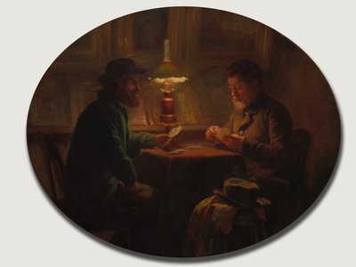 Karetní hra v "Otec Martin" od Adolphe Felix Cals