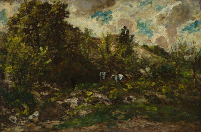 Podzim, asi 1867-69 (olej na dřevěné desce) od Adolphe Joseph Thomas Monticelli