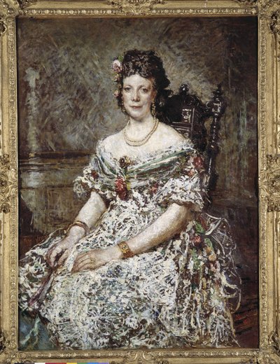 Portrét Madame Pascal od Adolphe Joseph Thomas Monticelli