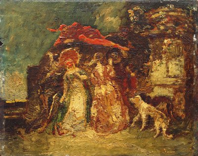 Neznámý obrázek od Adolphe Joseph Thomas Monticelli